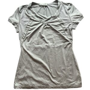 Athleta Grey Wonen’s XS Running Activewear Athletic Top Breathable Reflective
